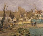 Camille Pissarro Kitchen Garden at L-Hermitage Germany oil painting artist